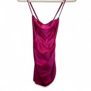 Lucy in the Sky Pink Spaghetti Strap Mini Dress